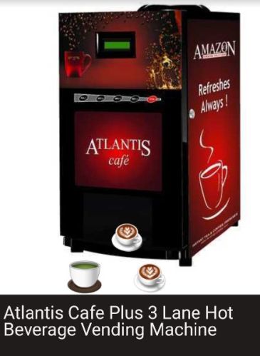 Atlantis Tea Coffee Vending Machine, Color : Black, Red