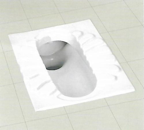 Ceramic Nilovar Squatting Pan, Color : White