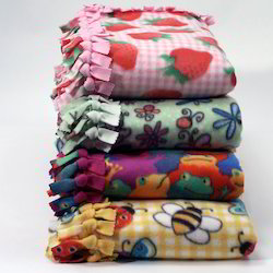 Cotton Printed Fleece Blankets, For Home, Hotel, Tavelling, Size : 4x6feet, 7x6feet