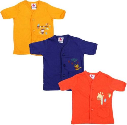 Plain Baby Shirt, Color : Black, Brown, Green, Off White, Purple, Red, White, Yellow