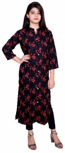 Printed Ladies Cotton Kurtis, Occasion : Casual, Festive Party Wear