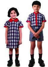 King's Way Checked Cotton School Uniform, Color : Multicolor