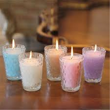 Non Polished Plain 100gm Glass Decorative Candles, Technics : Handmade, Machine Made