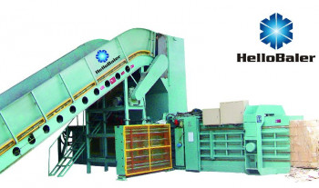 Kraft Paper Waste Baling Machine With Conveyor