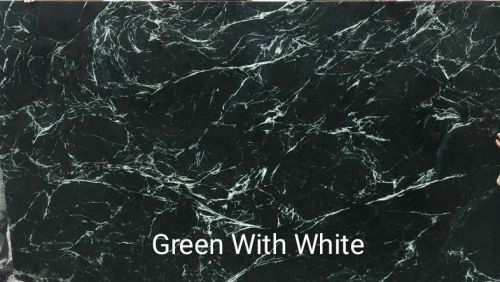 Green With White Marble Slabs
