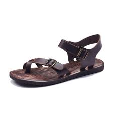 Action Mens Leather Sandals, For Casual Wear, Party Wear, Pattern : Plain, Printed