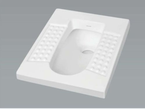 Ceramic Orissa Acupressure Squat Pan, Color : White