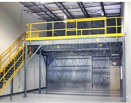 Colour Coated Mild Steel Mezzanine Floor, For Godown, Workshop