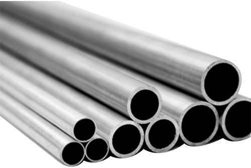 Round Polished Aluminium Tubes, For Construction, Color : Grey