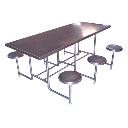 Rectangle Stainless Steel Dining Table, For Cafe, Garden, Home, Hotel, Restaurant, Size : Multisizes