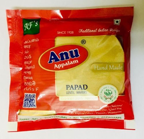 Hand Made Appalam Papad, Packaging Type : 50g, 100g, 150g, 200g, 250g, 300g