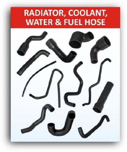 Rubber Coolant Hose, Color : Black