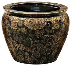 Curved Decorative Pots, For Decorating Flower, Style : Antique