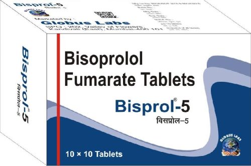 Bisoprolol Fumarate Tablets, Packaging Size : 1X10X10