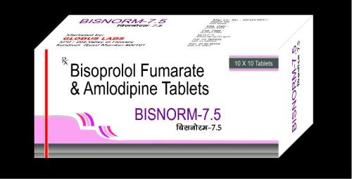 Bisorprolol Fumarate & S-Amlodipine Besilate Tablets, For Clinical, Hospital, Grade : Medicine Grade