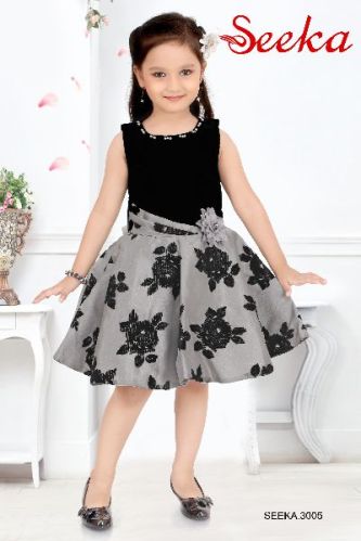 Cotton Polyester Blend Girls Frocks, Occasion : Party Wear
