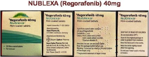 NUBLEXA 40mg - Regorafenib, For Cancer Problems, Grade : Medicine Grade