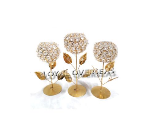 Iron T-light Candle Holder, For Shiny, Feature : Attractive Designs, Durable