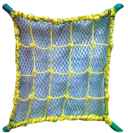 Triplex Polypropylene Construction Safety Net, Color : Yellow Blue