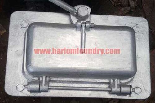 Polished Metal Boiler Inspection Door, Color : Silver