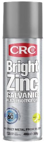 CRC Bright Zinc Rust Protector, Style : Spray