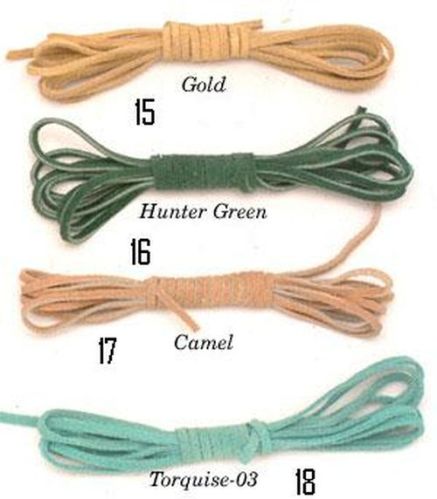 Printed Suede Leather Cords, Technics : Machine Made