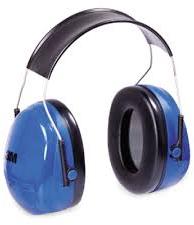 PVC Ear Muffs, Color : Blue Black