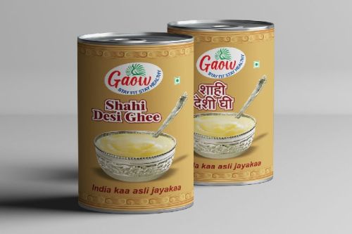 Traditional Process Gaow Shahi Pure Ghee, Packaging Type : Tin