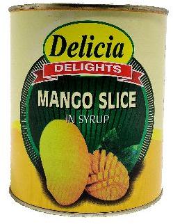 Canned Mango Slice, Color : Yellow