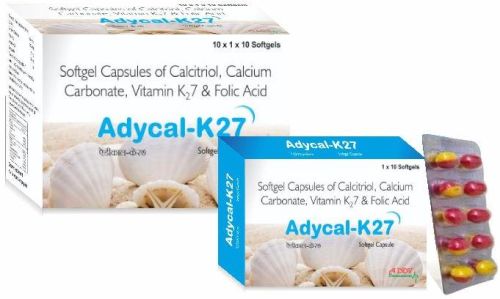 Calcium Carbonate Calcitrol Vit k2-7 Folic Acid Capsule