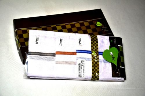 PIPAL COTTON SATIN Gents Handkerchief, Technics : Machine Made