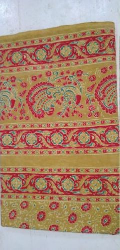 Printed Double Bed Sheet, For Home, Hotel, Lodge, Picnic, Size : 90'*108'(approx)