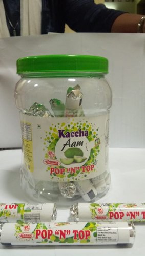 Harnik Round Kacha Aam Candy, Packaging Type : Plastic Jar