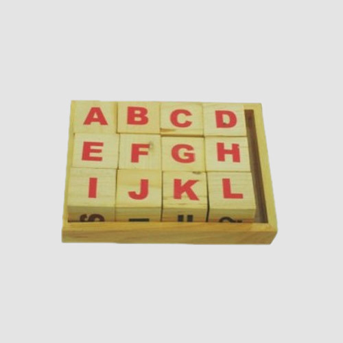 Alphabet Cube, For Learning, Color : Wooden