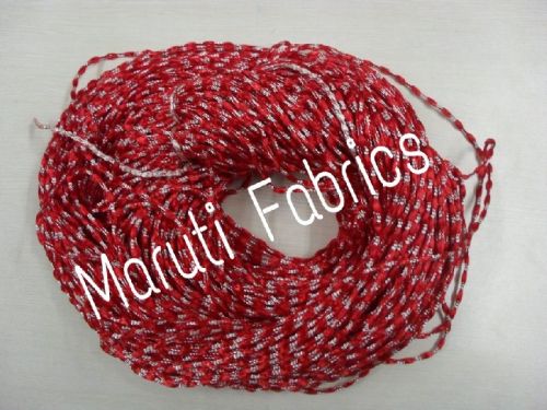 Polyester White Common Damru Dori, For Decoration, Hand Band, Locket, Packing, Rappelling, Temple