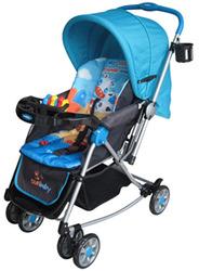 Pram Stroller, Color : Blue Black