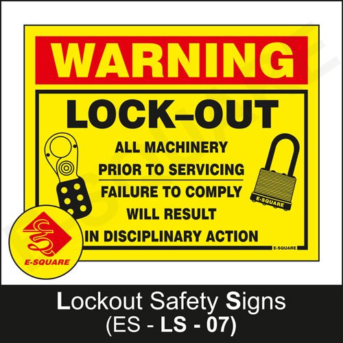 PVC Lockout Signs