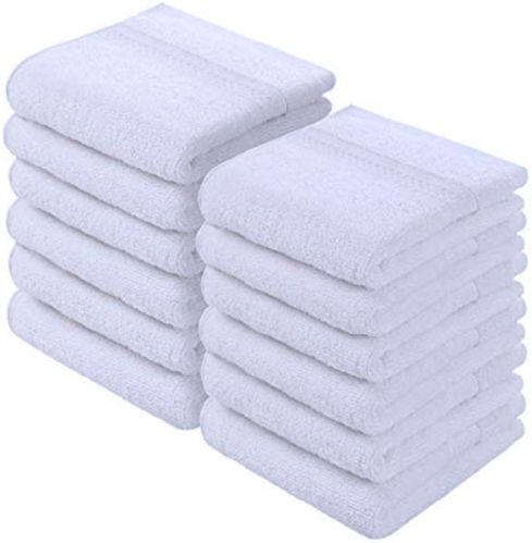 Plain Cotton face towels, Packaging Type : Blue