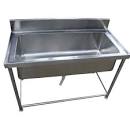 Stainless Steel Pot Wash Sinks, Color : Silver