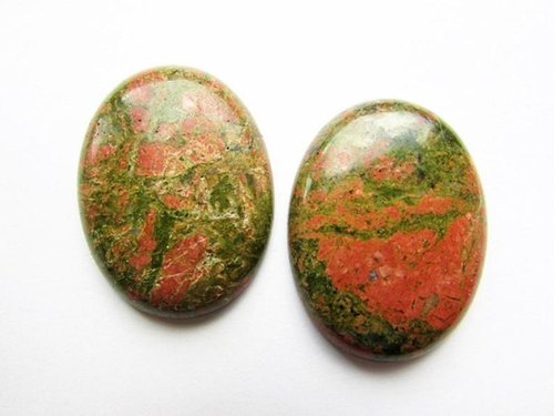 Semi Precious Gemstone, For Jewelry, Healing, Color : Red, Green