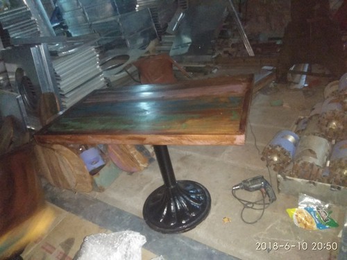 Rectangular Cast Iron Table