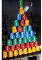 Ambica Tech Printed Plastic Cup, Color : Red, Yellow, Blue, Green