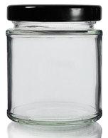 Glass Salsa Jar, For Dips, Pickles Jam, Cap Color : Black/Golden