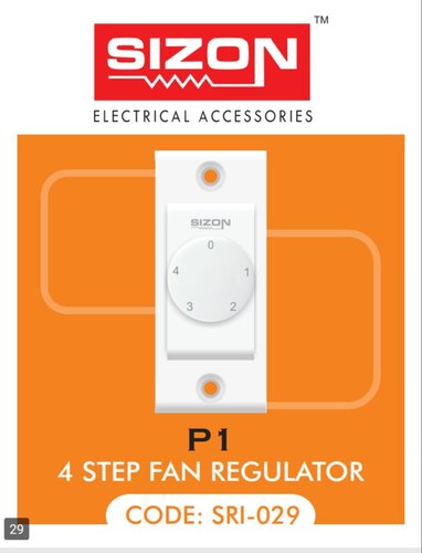 SIZON Fan Regulator, Color : White