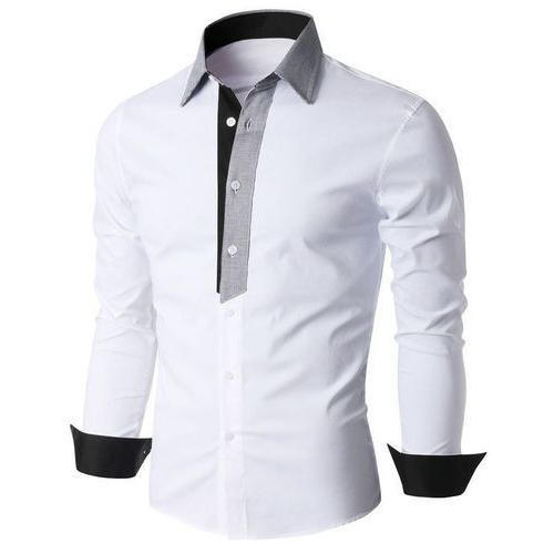 Plain Cotton Mens Casual Shirt, Size : XL, XXL