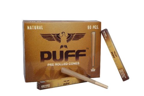 Puff Pre Rolled Cones (Natural) (60 Pcs)