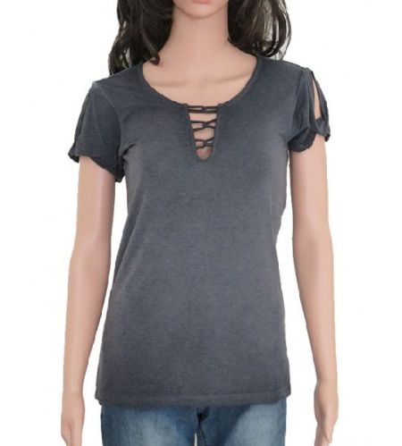 Plain Cotton Ladies Fancy T-Shirts, Feature : Easily Washable