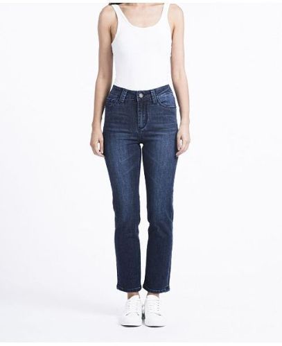 Plain Denim Ladies Straight Jeans, Feature : Easily Washable