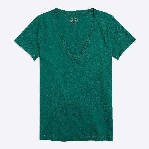 Plain Cotton Ladies V Neck T-Shirts, Occasion : Casual Wear