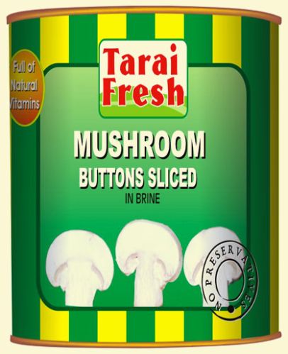 Button Sliced Mushroom In Brine, For Cooking, Packaging Type : Plastic Container